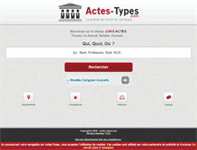 Tablet Screenshot of annuaire.actes-types.com
