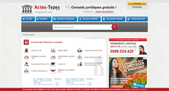 Desktop Screenshot of notaire-annuaire.actes-types.com